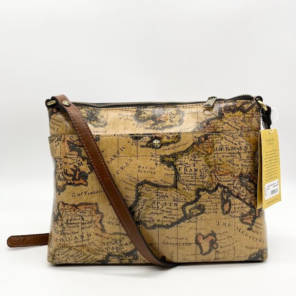 Patricia Nash European Mapprint Kirby Crossbody Bag - Picture 2 of 12